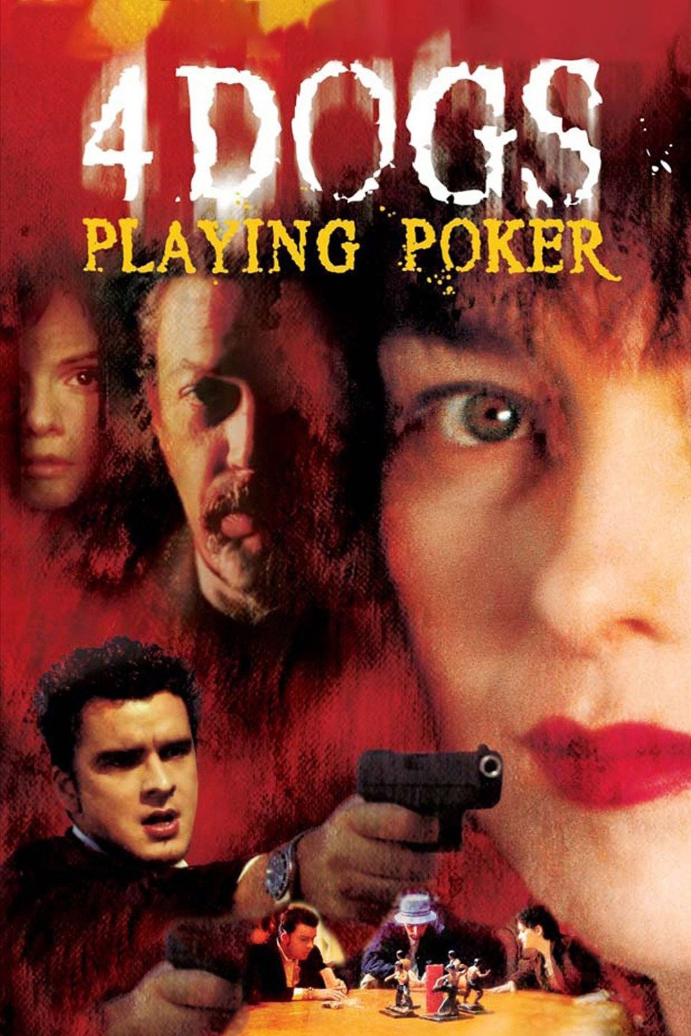 Four Dogs Playing Poker poster